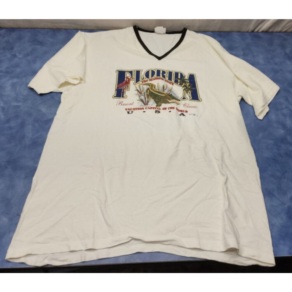 Vintage Florida Sunshine State Alligator Joe Cool T Shirt Size XL